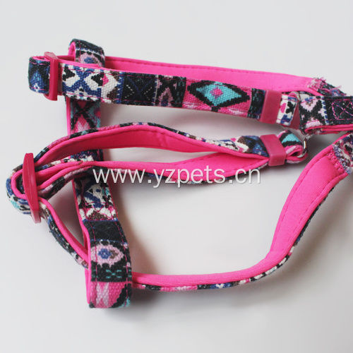 Adjustable custom logo dog harness and leash